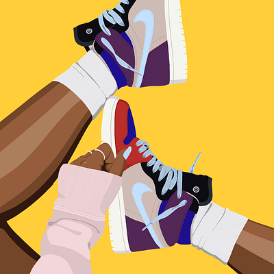 SNEAKERHEAD design feminism illustration nike nikewomen procreate procreateapp sneaker art sneakerhead