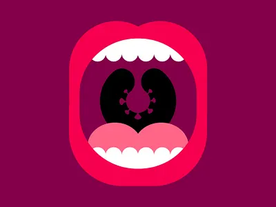Could you be Infected? conceptual art conceptual illustration coronavirus covid 19 design digital digital illustration editorial illustration lips mouth vectorart