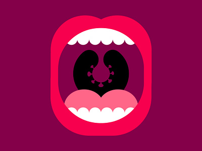 Could you be Infected? conceptual art conceptual illustration coronavirus covid 19 design digital digital illustration editorial illustration lips mouth vectorart