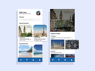 Travelling App (Mobile App) adobe app design theme travel travel app ui ui design uiux user interface