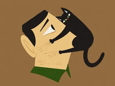 New fashion 19 50s cartoon cats character drawing editorial illustration fun onga