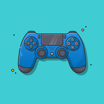 PS4 Controller art artoftheday flat illustration flat vector illustration ps4 ps4controller vector