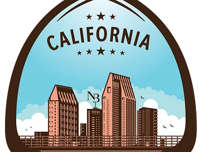 California 2d adobe adobe illustrator amazing california clean creative design flat flat design illustration road sign sandiego vector vintage