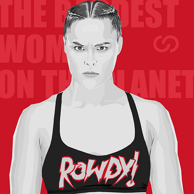 Ronda Rousey 368 portraits 368studio 4hw illustraion mma ronda rousey ufc wrestling wwe