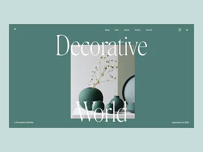 Decor Ecommerce Website Design animation decor design design studio ecommerce graphic design home decor interaction interface interior minimalism scroll ui user experience ux vases web web design web interface website design