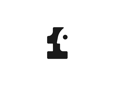 One man WIP brand branding face flat human identity logo logomark logotype man minimalistic monogram one symbol