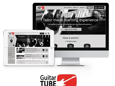 Guitar Tube Project 368studio guitar lessons online learning project ux uxdesign