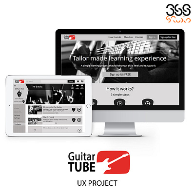 Guitar Tube Project 368studio guitar lessons online learning project ux uxdesign