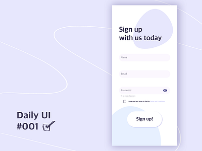 Daily UI 001 daily 100 challenge daily ui dailyui dailyuichallenge design flat illustration minimal ui ux
