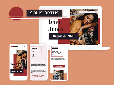 Solis Ortus branding design front end development mockup ui ui design ux web design web development website design