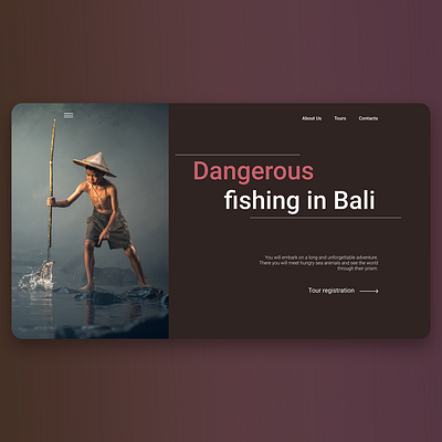 Bali behance design typography ui ux design uxui web design webdesign website