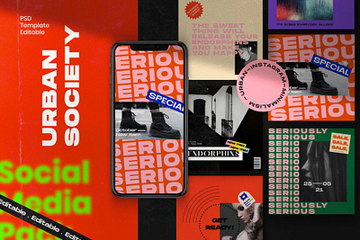 Urban Society - Social Media Brand art blog blogger branding creative design digital art instagram instagram banner instagram post instagram stories instagram stories pack instagram stories template instagram template posts professional social media social media pack social media template stories