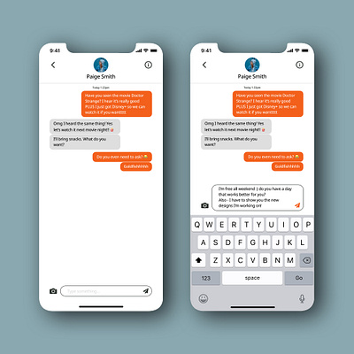 Daily UI 013 - Direct Messaging app daily ui daily ui 013 daily ui challenge dailyui dailyuichallenge design illustration imessage instant messaging messaging ui