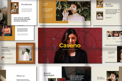 Casano - Google Slides agency business clean corporate creative elegant google google slide google slides google slides template minimal modern presentation professional simple template templates web design web development website