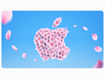 Apple Cherry Hill apple retail apple store blossom cherry cherry hill cinema 4d flower illustration render today at apple