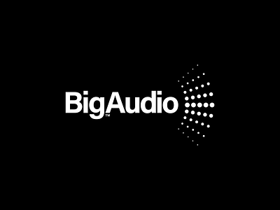 BigAudio audio branding clean conceptual design flat illustrator logo mark minimal music production typography vector