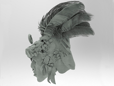 Guerrero Azteca (Zbrush practice) 3d art 3d illustration 3d modeling design illustration zbrush pixlogic