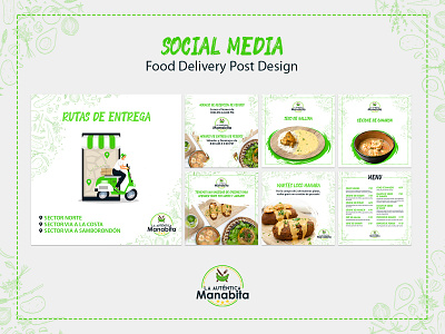 Social Media Food Delivery Post mexican food mexican restaurant social media design social media post design social media post template