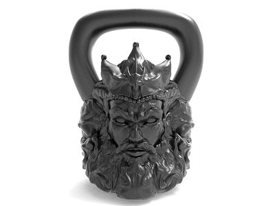 Poseidon Kettlebell 3d illustration 3d modeling design industrialdesign keyshot 7 zbrush pixlogic