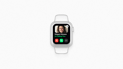 Call Screen UI concept / Apple Watch app apple branding design mockup shadow typography ui watch