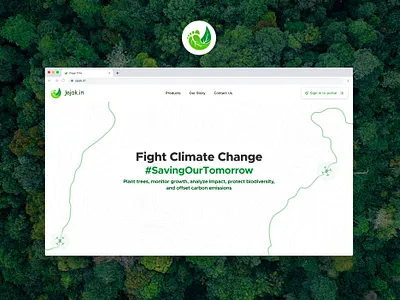 Jejak.in Landing Page branding landing page ui ux design website design