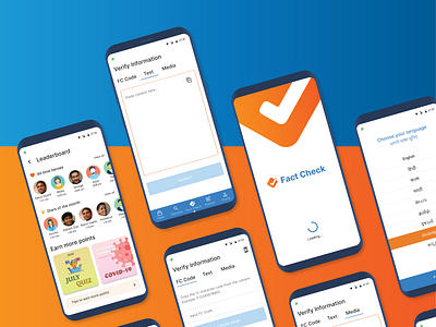 Fact Check Application 03 app design facebook fake news interaction screens social media ui user experience user interface ux whatsapp