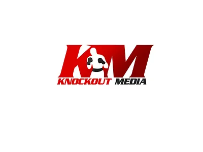 Boxing Media/ Knockout Media boxing logo boxing media logo knockout logo knockout media logo sports logo sports media logo