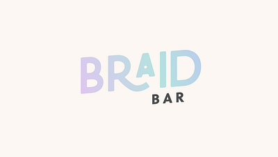 Braid Bar braiding specialist brand identity brand identity design branding expert graphic designer hair braiding hairdresser branding logo design