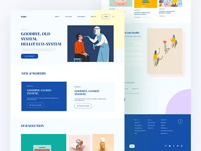 Health Care Landing Page color design health care landing landing page landing page design medical medicine minimal pharmacy telemedicine ui uidesign userinterface ux web webdesign website
