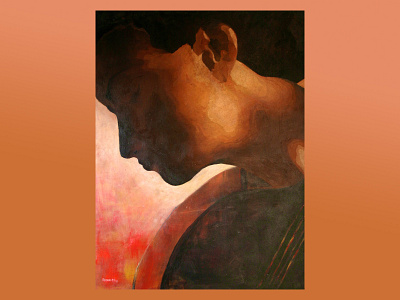 cello player painting acrylic painting