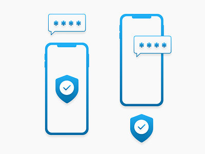 OTP Verification Vector gradient illustraion ux vector