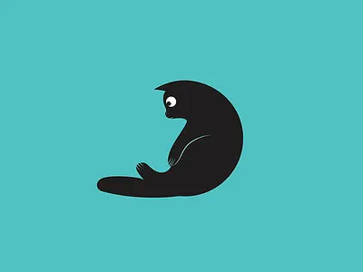 Can I cuddle with you? cat cute hell hellodribble illustration kitten logo sticker vector