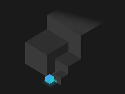 Abstract geometric illustration 3d concepts cubes data finance fintech graph growth shapes vector