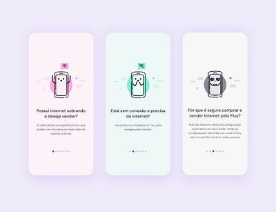 Fluy app illustration onboarding ui vector