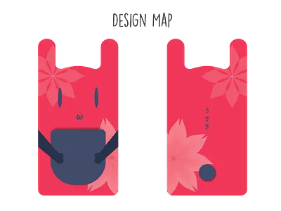 Usagi Pouch illustration vector