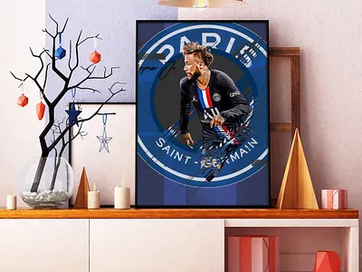 Football Poster Design adobe photoshop design football mbappe neymar posterdesign