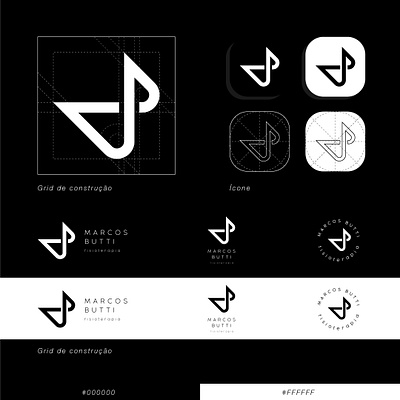 Marcos Butti 2 branding design flat grid icon illustration logo vector