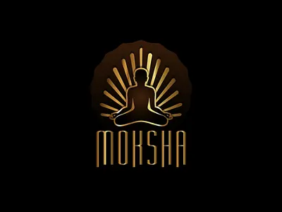 Branding - logo design for Moksha Spa branding calm graphic design illustration logo moksha spa