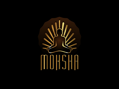 Branding - logo design for Moksha Spa branding calm graphic design illustration logo moksha spa