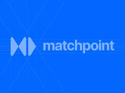 MatchPoint Branding blueprint brand brand identity branding design grid logo logo mark typography