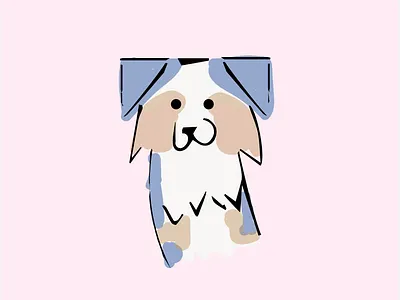 Australian Shepherd design icon illustration logo