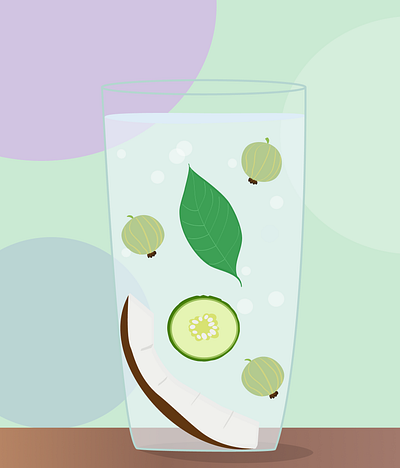 Gooseberry tea illustration