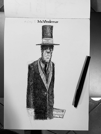 Mr Vandermar, sketch 01 books characters hand drawing illustration neilgaiman neverwhere