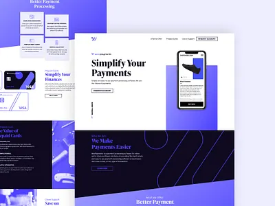 Woo Page Design - Deeper Look branding design duotone future gradient landing page minimal monochrome neon page purple ui uidesign ux uxdesign web