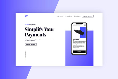 Woo Landing Page Design design duotone future gradient hero section landing page minimal page purple ui uidesign ux uxdesign web website website design whitespace