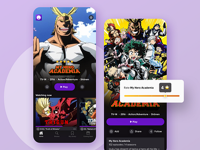 Redesigning The Funimation App anime app concept ios mobile mobile app design product design streaming streaming app ui uidesign