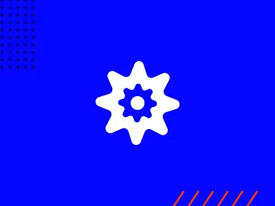 Sticky blue branding design expand icon logo spread sticky vector