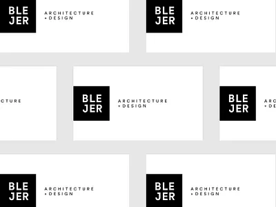 Blejer branding architecture branding business card design flat icon logo typography