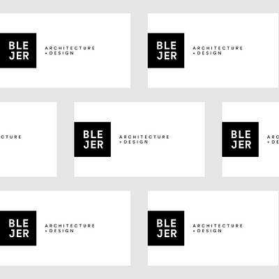 Blejer branding architecture branding business card design flat icon logo typography