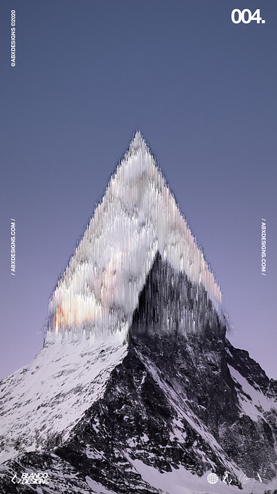 PIXELDISTORT STORIES 004 art artsy brand color design glitch mountain photoshop symbol texture